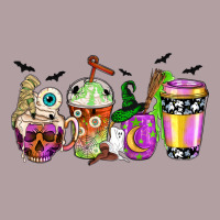 Halloween Coffee Cups Vintage Hoodie | Teevron