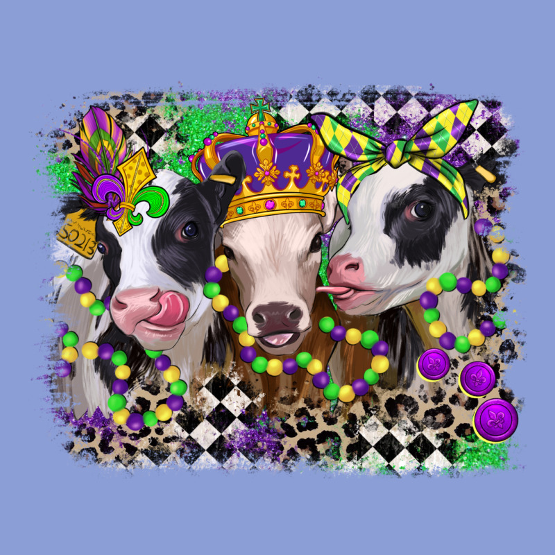 Mardi Gras Heifers Long Sleeve Tee by CowGirlArtShop | Teevron