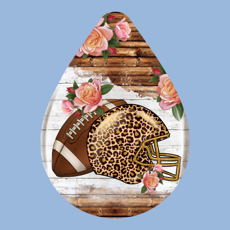 American Football And Western Roses Teardrop Premium Hoodie by BundleAndBundleShop | Teevron