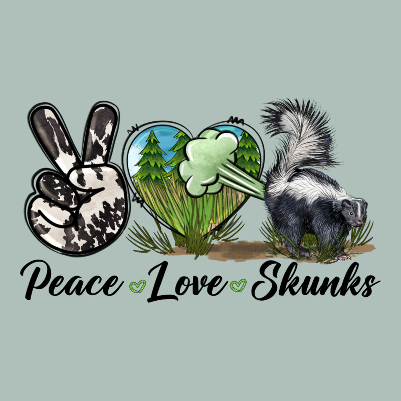Peace Love Skunks Heavyweight Hoodie by LillyAllenDesigns | Teevron