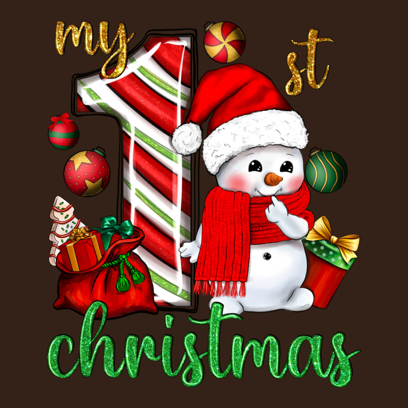 My 1st. Christmas With Cute Snowman Heavy Core Tee by NancyCooperArtShop | Teevron