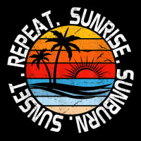Sunrise Sunburn Sunset Repeat Retro Vintage Gift Vacation T Shirt Premium Sweatshirt | Teevron