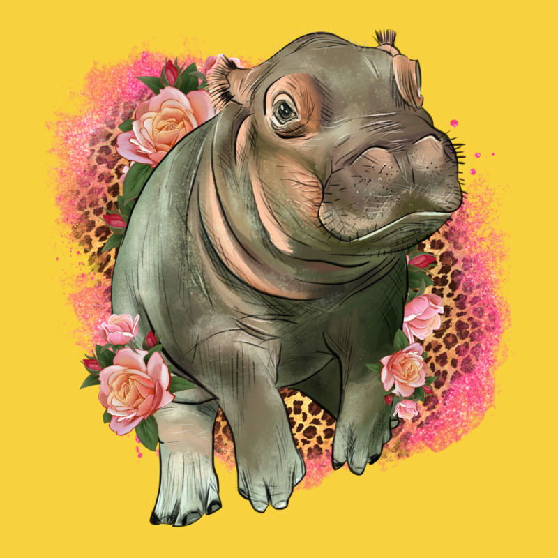 Leopard Baby Hippo Premium Sweatshirt by LillyAllenDesigns | Teevron