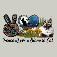 Peace Love Siamese Cat Heavyweight Hoodie | Teevron
