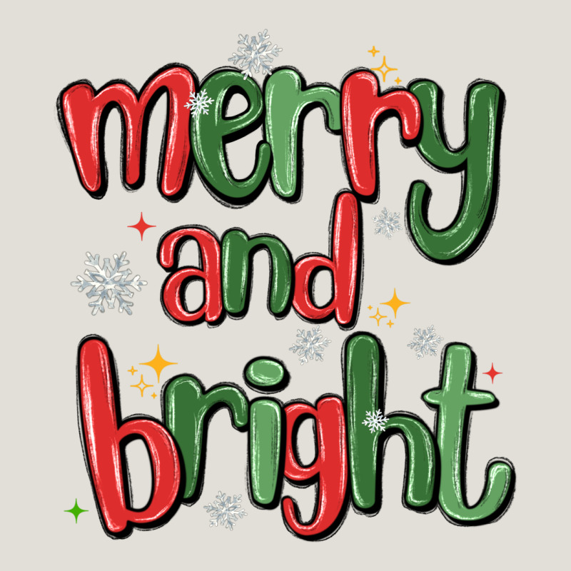 Merry And Bright Heavy Core Tee by MaliasSmallBusiness | Teevron