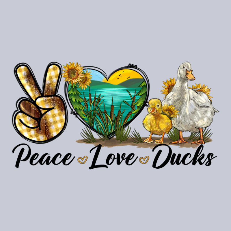 Peace Love Ducks Heavyweight Hoodie by LillyAllenDesigns | Teevron
