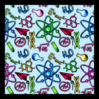 Science Teacher Seamless Pattern Zipper Hoodie | Teevron