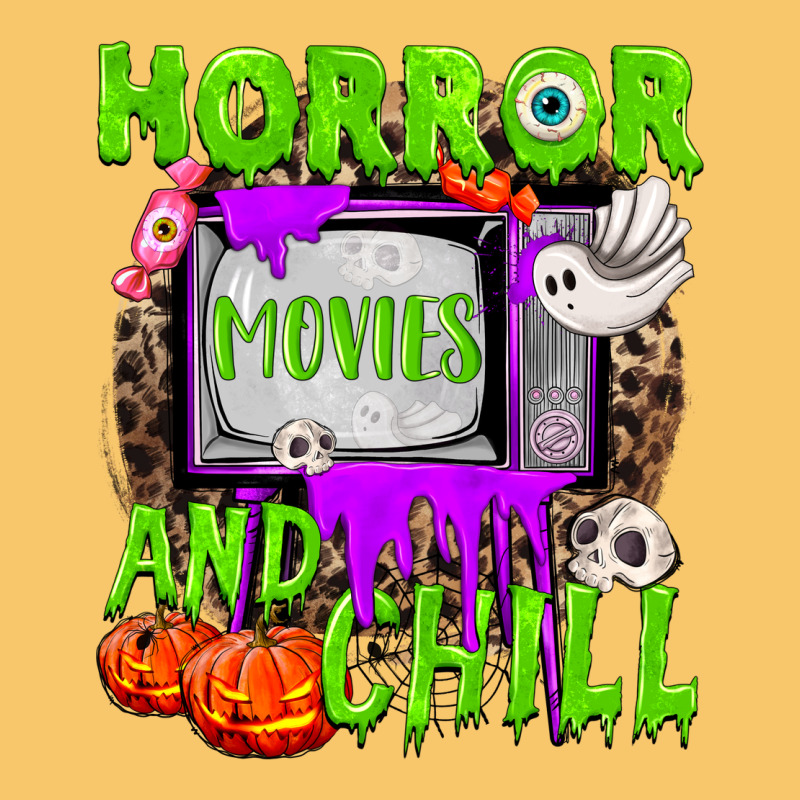 Horror Movies And Chill Vintage Hoodie by NancyCooperArtShop | Teevron