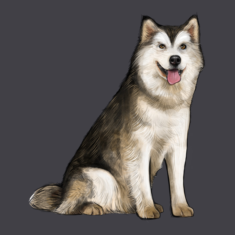 Alaskan Malamute Dog Heavyweight Hoodie by LillyAllenDesigns | Teevron
