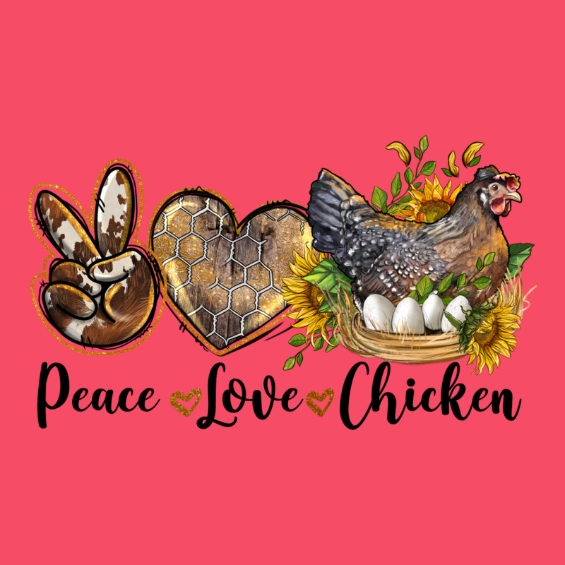Peace Love Chicken Premium Sweatshirt by LillyAllenDesigns | Teevron