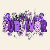 I Am A Survivor Purple Ribbon Vintage Tee | Teevron