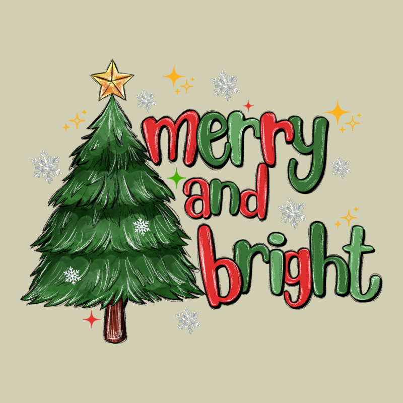 Merry And Bright Heavy Core Tee by MaliasSmallBusiness | Teevron