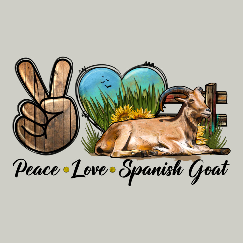 Peace Love Spanish Goat Heavyweight Hoodie by LillyAllenDesigns | Teevron