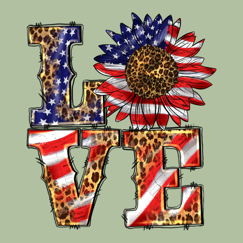 Patriotic Sunflower Love Urban Hoodie by BarkalooDesign | Teevron