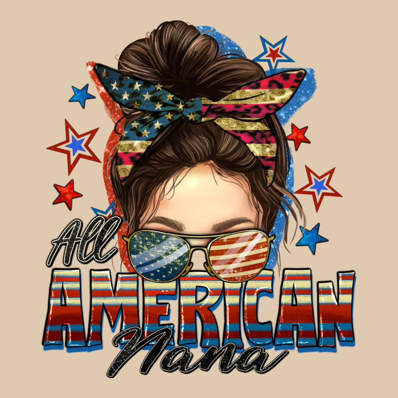 All American Nana Messy Bun Heavyweight Sweatshirt by FaDigitalArtStudio | Teevron