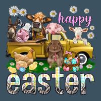 Happy Easter Truck With Farm Animals Urban Heavy Tee | Teevron