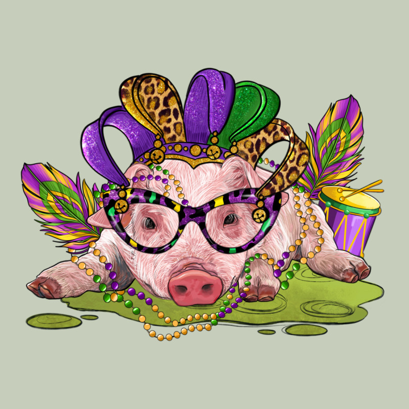 Mardi Gras Pig Long Sleeve Tee by CowGirlArtShop | Teevron