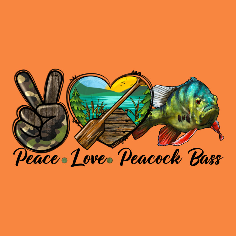 Peace Love Peacock Bass Premium Sweatshirt by LillyAllenDesigns | Teevron