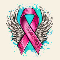 Cancer Ribbon With Angel Wings Vintage Tee | Teevron