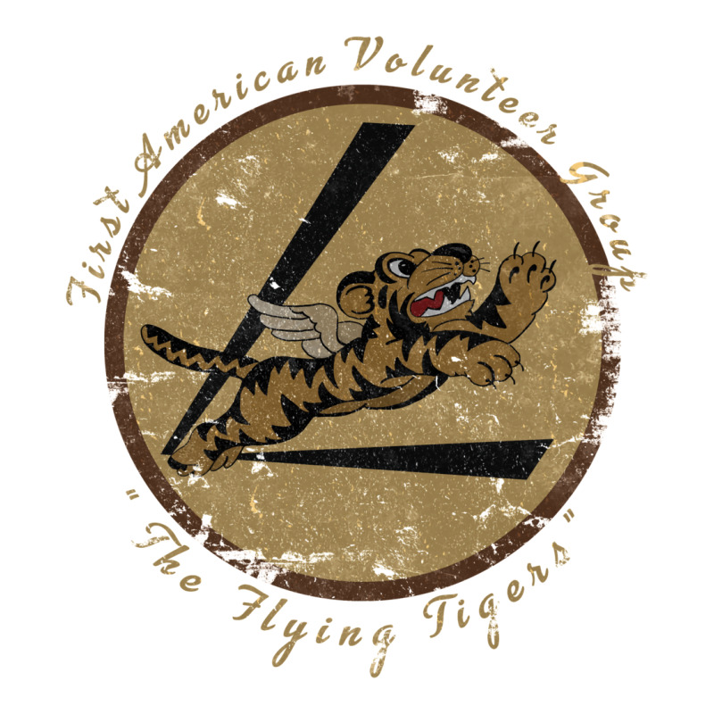 Flying Tigers Squadron Wwii Leather Patch Design Urban Heavy Tee by tuanDangUi | Teevron