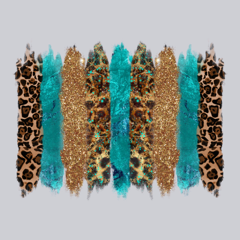 Glitter Turqoise Leopard Tooled Leather Background Classic Tee by RanaPortraitStore | Teevron