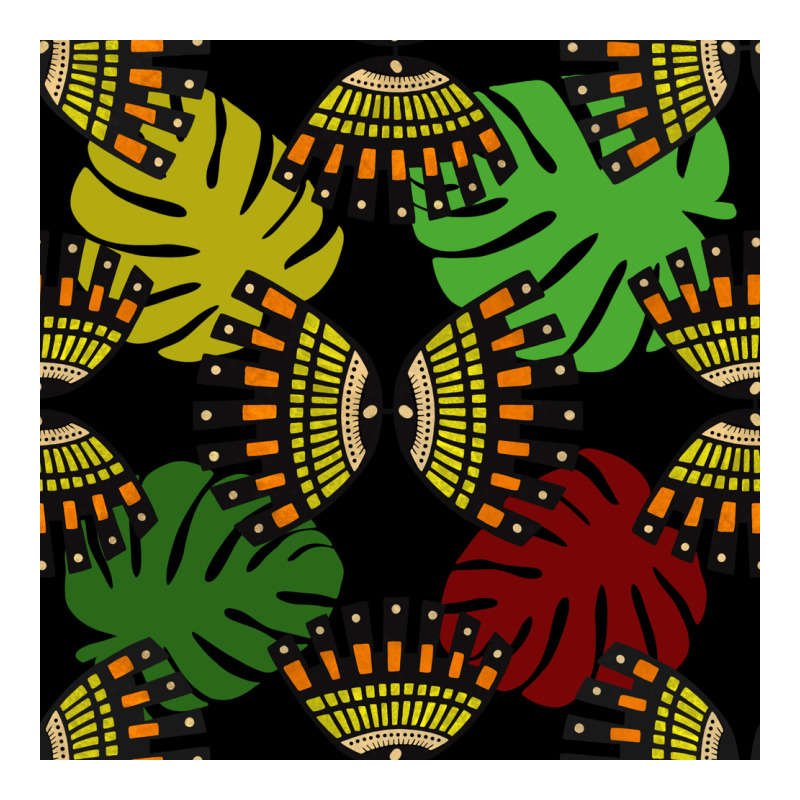 African And Leaf Seamless Pattern Premium Tee by BundleAndBundleShop | Teevron