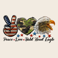 Peace Love Bald Head Eagle Premium Sweatshirt | Teevron