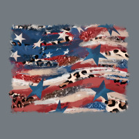 Leopard Glitter American Flag Heavyweight Sweatshirt | Teevron