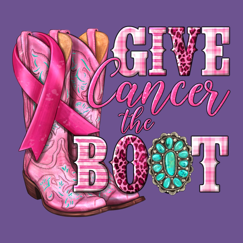 Give Cancer The Boot Vintage Tee by NancyCooperArtShop | Teevron