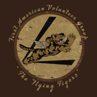 Flying Tigers Squadron Wwii Leather Patch Design Heavy Core Tee | Teevron