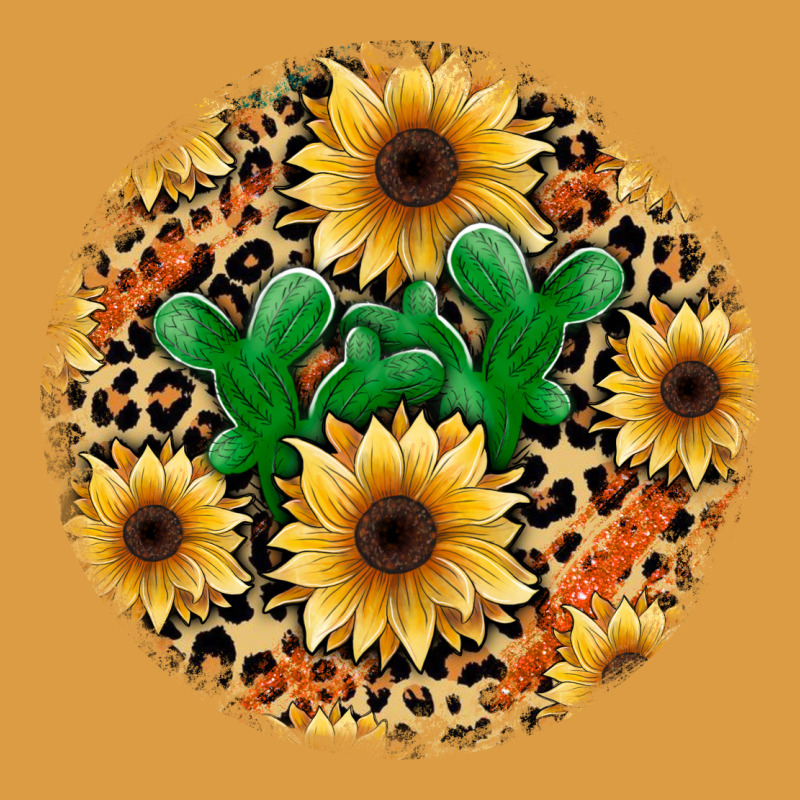 Leopard Cactus Sunflower Urban Heavy Tee by JahusDesignShop | Teevron