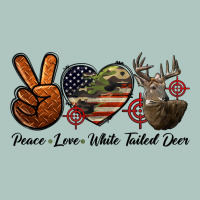 Peace Love White Tailed Deer Premium Sweatshirt | Teevron