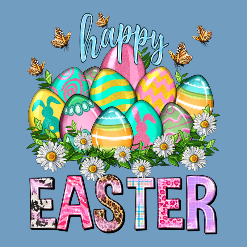 Happy Easter With Eggs Urban Heavy Tee by NancyCooperArtShop | Teevron