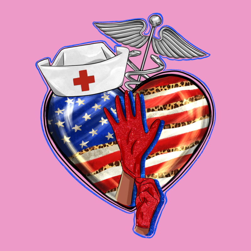 Patriotic Nurse Love Urban Hoodie by BarkalooDesign | Teevron