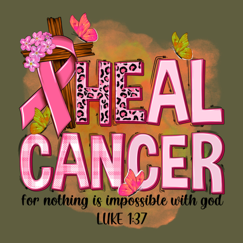 Heal Cancer For Nothing Is Impossible With God Vintage Tee by NancyCooperArtShop | Teevron