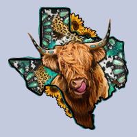 Texas Map Highland Cow Long Sleeve Tee | Teevron