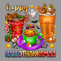 Happy Hallothanksmas Coffee Cups Vintage Hoodie | Teevron