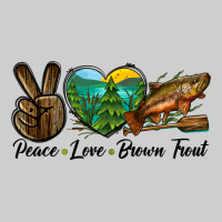 Peace Love Brown Trout Premium Sweatshirt | Teevron