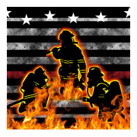 american firefighters seamless pattern | Teevron