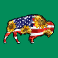 Bison Amerıcan Flag Urban Hoodie | Teevron