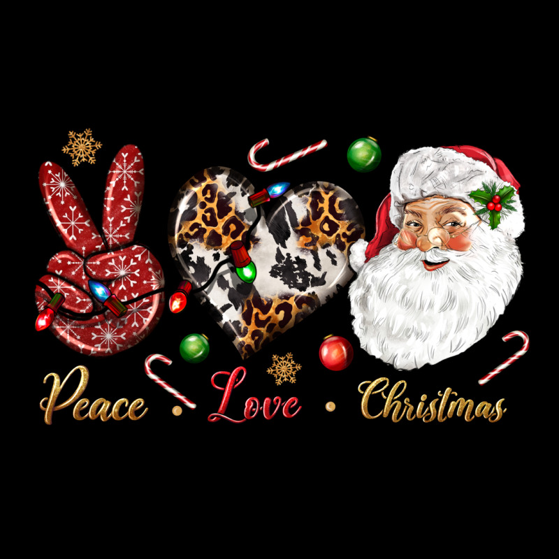 Peace Love Christmas Heavy Core Tee by NancyCooperArtShop | Teevron