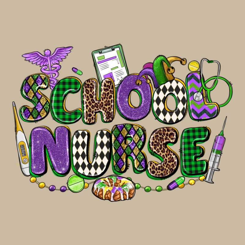School Nurse Mardi Gras Long Sleeve Tee by CowGirlArtShop | Teevron