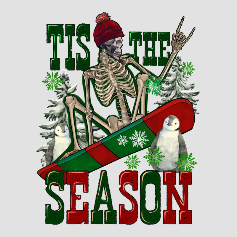 Tis The Season Skeleton Snowboard Premium Hoodie by FaDigitalArtStudio | Teevron