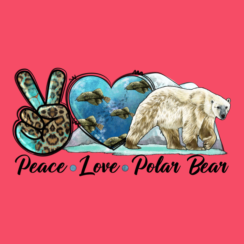 Peace Love Polar Bear Premium Sweatshirt by LillyAllenDesigns | Teevron