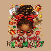 Santas Favorite Pharmacist Afro Messy Bun Vintage Hoodie | Teevron