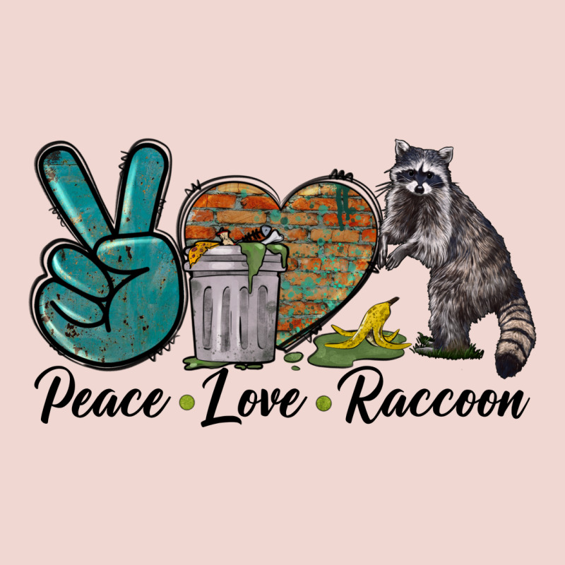 Peace Love Raccoon Premium Sweatshirt by LillyAllenDesigns | Teevron