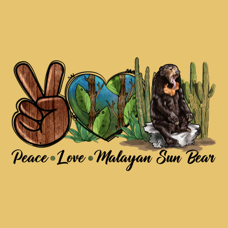 Peace Love Malayan Sun Bear Premium Sweatshirt by LillyAllenDesigns | Teevron