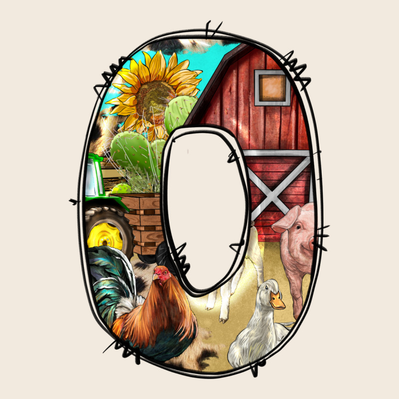 Farm Life Alphabet Lowercase Letters O Zipper Hoodie by BundleAndBundleShop | Teevron