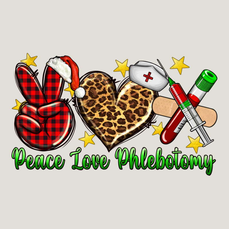 Peace Love Phlebotomy Christmas Heavy Core Tee by NancyCooperArtShop | Teevron