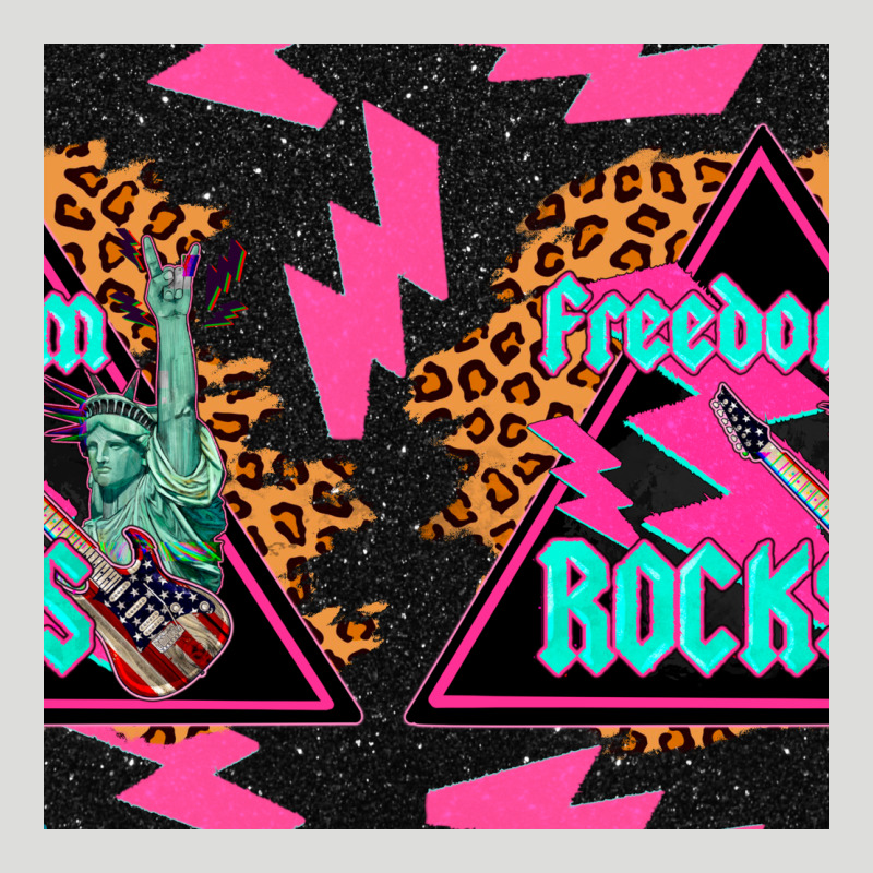 Freedom Rocks Seamless Pattern Zipper Hoodie by BundleAndBundleShop | Teevron